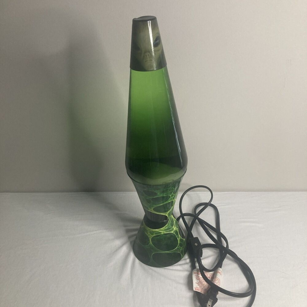 Alien Lava Lamp Lite Light LAVA THE ORIGINAL  17" Spencer’s Rare 2016 Tested